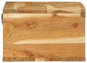tömör akácfa falra szerelhető TV-szekrény 60x30x19 cm