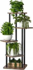 Virágágyás Állvány Fém Álló Loft Növény Könyvespolc 106 CM