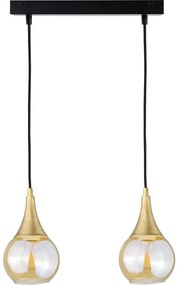Csillár zsinóron LACRIMA HONEY 2xE27/60W/230V