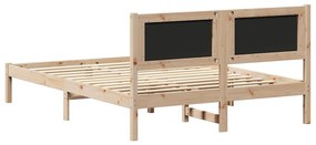 Ágykeret Kárpitozott Fejtámlával Tópszínű 120 x 190 cm