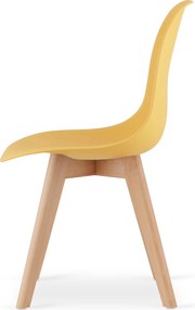 AKCIÓ Mustár színű KITO szék bükkfa lábakkal II. osztály