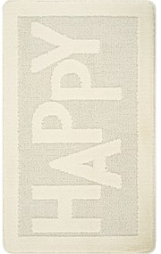 Krémszínű fürdőszobai kilépő 60x100 cm Happy – Foutastic