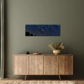 Éjszakai égbolt képe (órával) (90x30 cm)