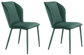 Zöld bársony étkezőszék szett 2 db-os Wilma – Støraa