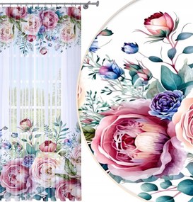 Függöny Kész 140x250 Fátyol Festett Béka Mintás 201