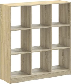 vidaXL sonoma tölgy színű szerelt fa könyvespolc 102 x 32 x 108 cm