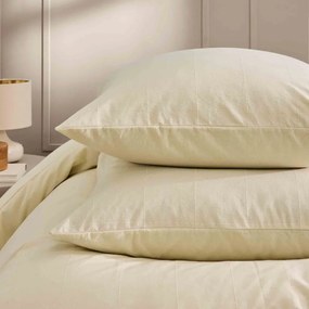 Elefántcsont színű kétszemélyes-hosszabbított ágyneműhuzat 240x220 cm Linella – douceur d'intérieur