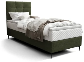 ILANO comfort kárpitozott boxspring ágy, 90x200, aragon 39, balos