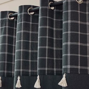 Antracitszürke pamutkeverék függöny 140x240 cm Everest – douceur d'intérieur