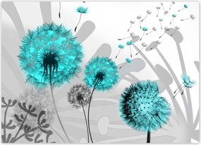 Poszterek 70x50 Türkiz pitypangok