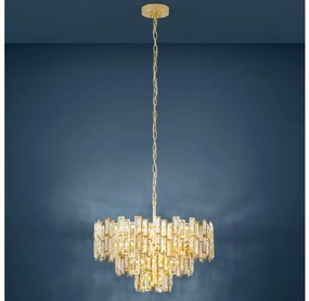 Eglo 39613 - Csillár láncon CALMEILLES 10xE14/25W/230V á. 63 cm