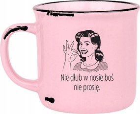 Bögre Rózsaszín Retro Ajándék Vicces Anyák Napja Ne Piszkáld Az Orrodat