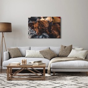 Egy kép fekvő kutyákról (90x60 cm)