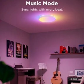 Govee - LED RGBIC Dimmelhető mennyezeti lámpa LED/49W/230V 2700-6500K Wi-Fi