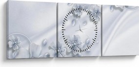Kép - Virágos dizájn (órával) (90x30 cm)