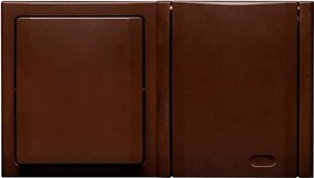 Polmark Bravo egykapcsolós kapcsoló aljzat barna ZH-11B.BR