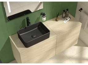 JIKA H8184237161121 - CUBITO 50x35 cm kerámia mosdó, matt fekete