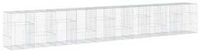 horganyzott vas gabion kosár fedéllel 1000 x 100 x 150 cm