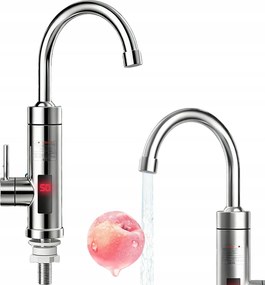 Átfolyós Vízmelegítő 3000W Elektromos Csaptelep Led Kijelző