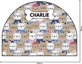 PIPPER. Védő textil falmatrica – Ív – Bulldogok Méret: 83x60cm, Indíték: név nélkül