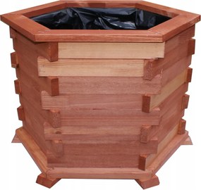 Fa kerti virágtartó nagy virágláda