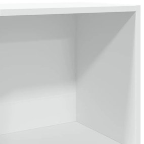 fehér szerelt fa könyvespolc 40 x 30 x 114 cm