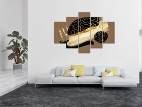 Kép - Absztrakció aranybarna N⁰3 (150x105 cm)