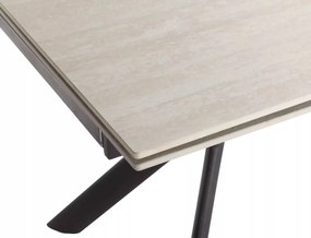 Norton bővíthető étkezőasztal bézs/fekete 160-240 cm