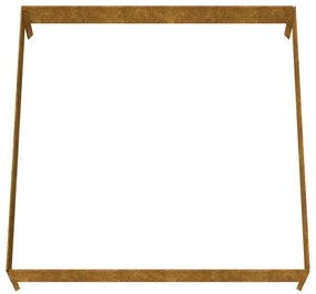 corten acél kerti magaságyás 100x100x26 cm