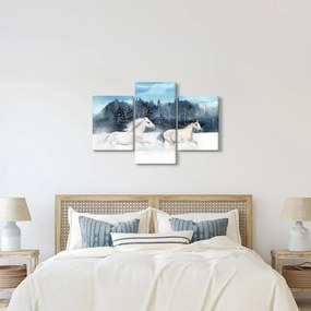 Festett lovak képe (90x60 cm)