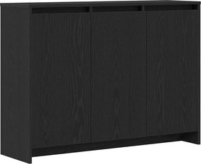 vidaXL Széf Fekete 102 x 29.5 x 75 cm Faanyag