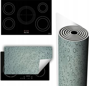 Vinil Tűzhelyvédő Szőnyeg Asztallap 90x52 szürke cseppek