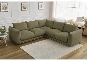 Világoszöld sarokkanapé Ernest – Bobochic Paris