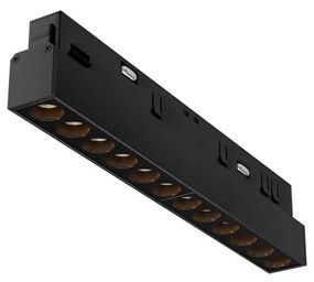 TR031-2-12W2.7K-B Points Alumínium Sín lámpafej Fekete Színű LED 12 W 2700 Kelvin 760 Lumen IP20