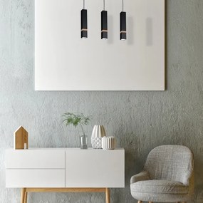 Csillár zsinóron VIDAR 3xGU10/25W/230V fekete