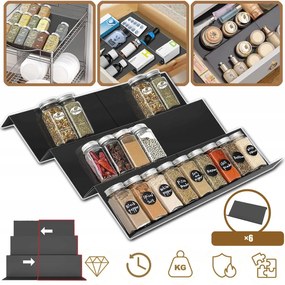 Fűszertartó Fiókhoz, Konyhai Fiókbetét, 3 Szint