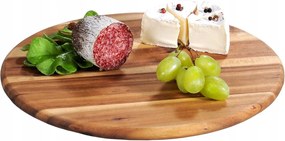 Vágódeszka tálalódeszka, forgatható, átmérője 35 cm