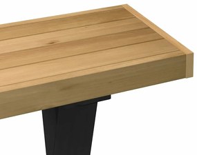 konzolasztal NOAIN X alakú lábak 120x30x75 cm tömör fa fenyőfa