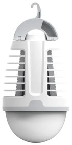 LED Hordozható újratölthető lámpa rovarcsapdával LED/5W/1800 mAh IPX4 fehér/szürke