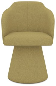 Mustársárga kárpitozott étkezőfotel Kanoa – Makamii