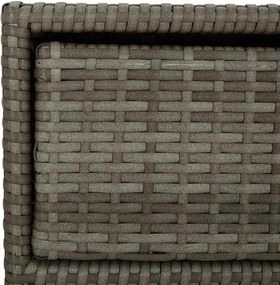 vidaXL szürke polyrattan kerti tárolószekrény 55 x 59 x 80 cm