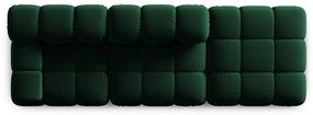 Zöld bársony kanapé 282 cm Bellis – Micadoni Home