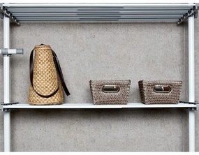 Fehér fém fürdőszobai polcos állvány 120x300 cm Herkules – Wenko