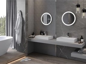 Mexen Oro világító fürdőszobai tükör, kerek 50 cm, LED 6000K, páramentes - 9824-050-050-611-00