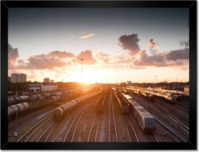 Poszterek keretben 40x30 Vasútállomás