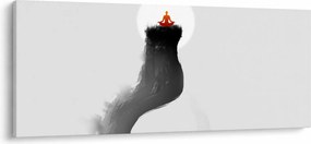 Kép - Meditáció a hegységen (120x50 cm)