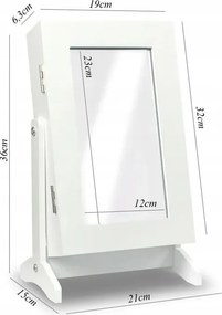 Ékszertartó szekrény tükörrel 21 x 15 x 35 cm