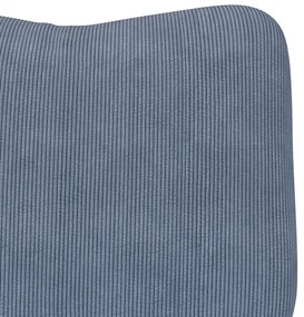 Pihentető Szék Kék Corduroy Szövet