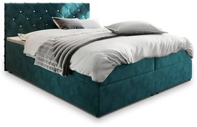 IRANA kárpitozott boxspring ágy, 140x200,  magic velvet 2221