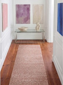 Törtrózsaszín kézi szövésű buklé futószőnyeg 80x200 cm Notting Hill Portobello – Ted Baker